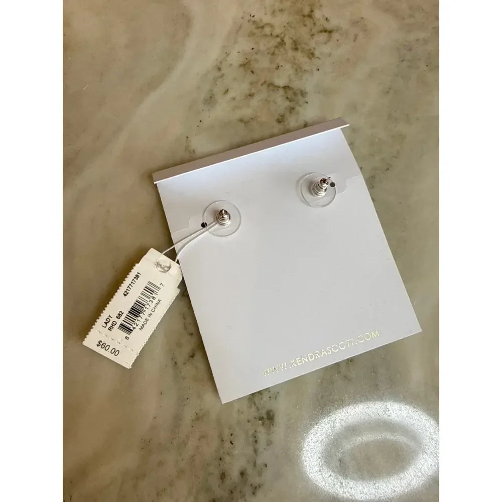 Kendra Scott Lady Bar Stud earrings Pink & Silver